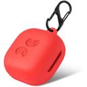 O Ozone Silicone Case Compatible for Galaxy Buds Live Shockproof Cover Soft Flexible with Fur Keychain & Hook [Compatible with Wireless Charging] [Perfect Fit Samsung Galaxy Buds Live Case] - Red - Red - SW1hZ2U6MTI0MDg2