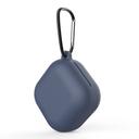 O Ozone Silicone Case Compatible for Galaxy Buds Live Shockproof Cover Soft Flexible with Fur Keychain & Hook [Compatible with Wireless Charging] [Perfect Fit Galaxy Buds Live Case] - Grey Blue - Grey Blue - SW1hZ2U6MTIzNTcw