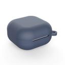 O Ozone Silicone Case Compatible for Galaxy Buds Live Shockproof Cover Soft Flexible with Keychain Carabiner [Compatible with Wireless Charging] [Perfect Fit Galaxy Buds Live Case] - Grey Blue - Grey Blue - SW1hZ2U6MTIzNTcy