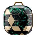 O Ozone Case for Galaxy Buds Pro Designer Stylish Premium Cover [ Compatible for Buds Live ] with Keychain Hook [Front LED Visible] Smooth Gloss Finish Edition - Green, Gold - Green, Gold - SW1hZ2U6MTIzNjIw
