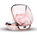 O Ozone Case for Galaxy Buds Pro Designer Stylish Premium Cover [ Compatible for Buds Live ] with Keychain Hook [Front LED Visible] Smooth Gloss Finish Edition - Pink, White - Pink, White - SW1hZ2U6MTI1OTk5