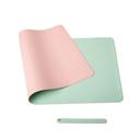 O Ozone Double-Sided Universal Desk Mat, Desktop & Keyboard Mat, Large Mouse Pad PU Leather Waterproof Mat for Office Laptops, Home Table Protector [80x40cm] - Pink, Green - Pink, Green - SW1hZ2U6MTI2ODMx