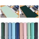 O Ozone Double-Sided Universal Desk Mat, Desktop & Keyboard Mat, Large Mouse Pad PU Leather Waterproof Mat for Office Laptops, Home Table Protector [80x40cm] - Pink, Green - Pink, Green - SW1hZ2U6MTI2ODM5
