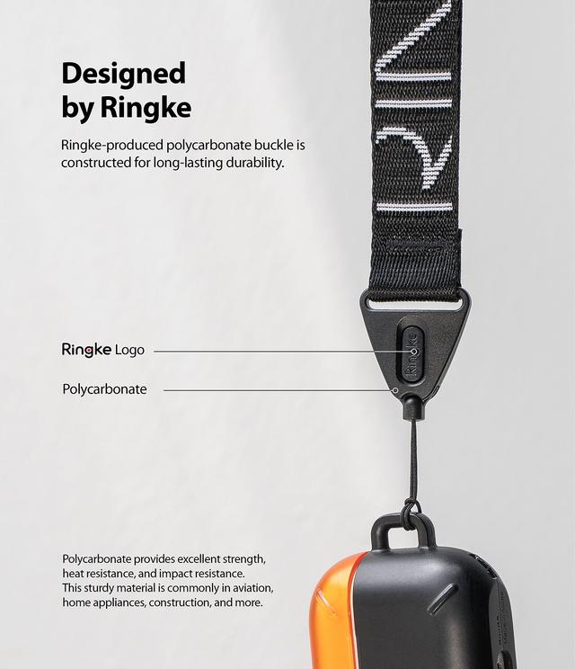 Ringke Universal Lanyard Shoulder Strap for Cellphone Cases, Keys, Cameras & ID Adjustable Crossbody, Neck Strap String [ Compatible Strap for OnePlus, For Samsung, For iPhone ]- Black - Multicolor - SW1hZ2U6MTMzMTE4