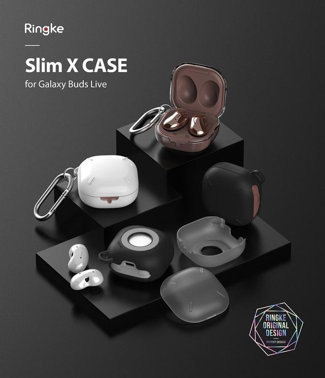 كفر سماعات Ringke Slim-X Case Compatible with Galaxy Buds Pro (2021) - SW1hZ2U6MTI3Nzk5