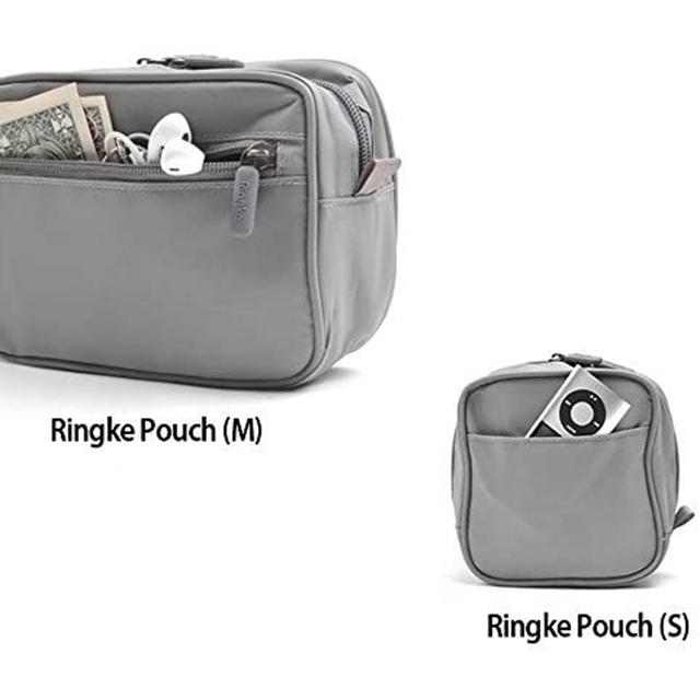 Ringke Travel Organizer Pouch For Phone Accssoies, Compact Devices, Chargers Storage Bag (Medium) - Grey - Green - SW1hZ2U6MTI5MTc2