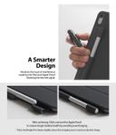 Ringke Pen Sleeve [Charcoal Gray] Compatible with Apple Pencil (1st and 2nd Gen) Holder 3M Adhesive Sticker Pocket Case for iPad Pro 12.9/11/10.5/9.7 & iPad/iPad Air Stylus - Grey - SW1hZ2U6MTI4ODk3