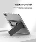 Ringke Outstanding Universal Tablet Stand Spring-Action Kickstand Multi Angle Adhesive Attachment for iPad Tablets, E-Reader, and More - Dark Grey - Dark Grey - SW1hZ2U6MTI4NTAx