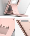 Ringke Outstanding Universal Tablet Stand Spring-Action Kickstand Multi Angle Adhesive Attachment for iPad Tablets, E-Reader, and More - Peach Pink - Peach Pink - SW1hZ2U6MTI4NTA4