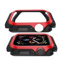O Ozone Rugged Armor Design Case Compatible with Apple Watch 40mm Series 6 / Series 5 / Series 4 / Watch SE Shell Cover Shock-Proof Full Protective Hard Silicone Rubber Cover - Black, Red - Black, Red - SW1hZ2U6MTI1Mzg2
