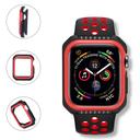 O Ozone Rugged Armor Design Case Compatible with Apple Watch 40mm Series 6 / Series 5 / Series 4 / Watch SE Shell Cover Shock-Proof Full Protective Hard Silicone Rubber Cover - Black, Red - Black, Red - SW1hZ2U6MTI1Mzky