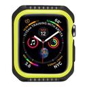 O Ozone Rugged Armor Design Case Compatible with Apple Watch 40mm Series 6 / Series 5 / Series 4 / Watch SE Shell Cover Shock-Proof Full Protective Hard Silicone Rubber Cover - Black, Yellow - Black, Yellow - SW1hZ2U6MTI0Mjgy