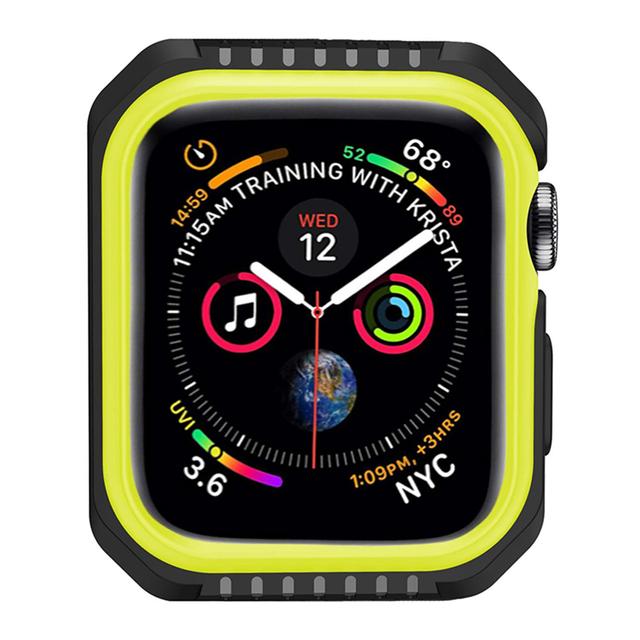 كفر حماية للساعة الذكية O Ozone  Cover Shock-Proof Apple Watch - Black, Yellow - SW1hZ2U6MTI0Mjgy