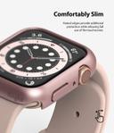 Ringke Slim Case Compatible with Apple Watch 40mm Series 6 / Series 5 / 4 / SE 40mm [2 Pack] PC Cover Durable Snap-On Installation Full Coverage Case - Clear, Rose Gold - Clear, Rose Gold - SW1hZ2U6MTI3NDM5