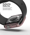 Ringke Slim Case Compatible with Apple Watch 40mm Series 6 / Series 5 / 4 / SE 40mm [2 Pack] PC Cover Durable Snap-On Installation Full Coverage Case - Clear, Rose Gold - Clear, Rose Gold - SW1hZ2U6MTI3NDQ1