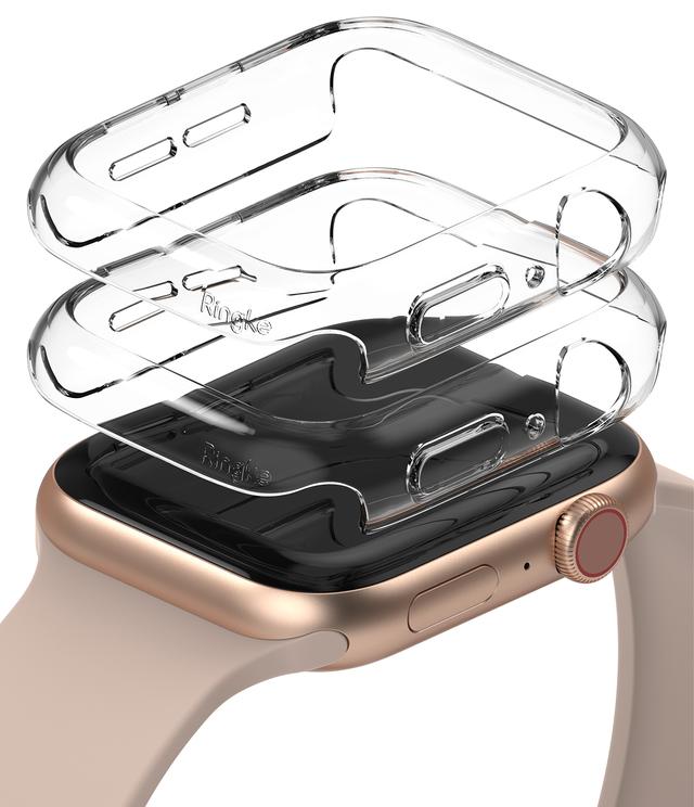 هيكل ساعة رقيق Ringke Slim Case Compatible with Apple Watch 40mm Series 6 / 5 / 4 / SE 40mm [2 Pack] PC Cover  - Clear - SW1hZ2U6MTI3NDkx