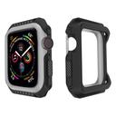 O Ozone Rugged Armor Design Case Compatible with Apple Watch 44mm Series 6 / Series 5 / Series 4 / Watch SE Shell Cover Shock-Proof Full Protective Hard Silicone Rubber Cover - Black, Grey - Black, Grey - SW1hZ2U6MTI0ODIz