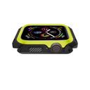 O Ozone Rugged Armor Design Case Compatible with Apple Watch 44mm Series 6 / Series 5 / Series 4 / Watch SE Shell Cover Shock-Proof Full Protective Hard Silicone Rubber Cover - Black, Yellow - Black, Yellow - SW1hZ2U6MTI1ODYw