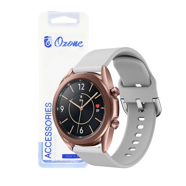 حزام سيليكون O Ozone متوافق مع Samsung Galaxy Watch 3 41mm / Active 2 / Galaxy Watch 42mm / Huawei Watch GT 2 42mm - SW1hZ2U6MTI1MDUz