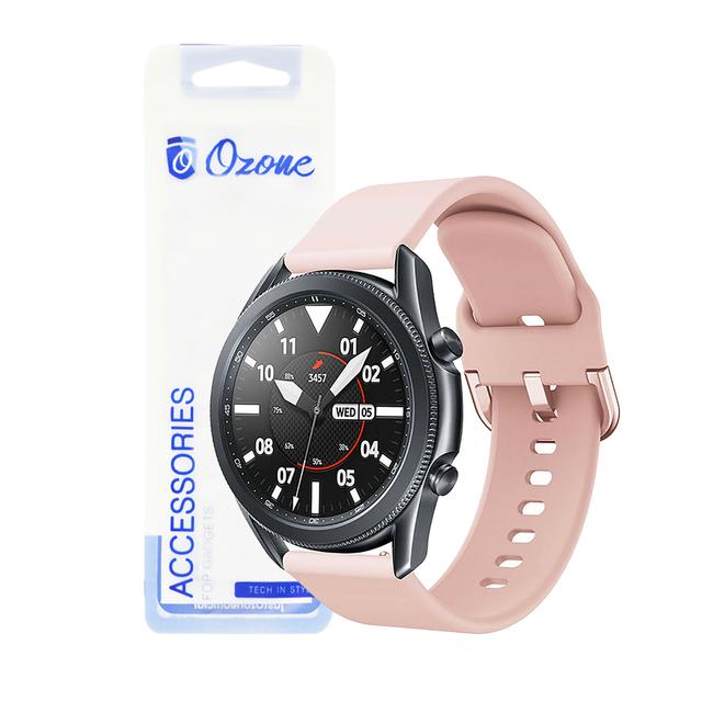 O Ozone Silicone Strap Compatible with Samsung Galaxy Watch 3 41mm / Active 2 / Galaxy Watch 42mm / Huawei Watch GT 2 42mm Adjustable Soft Replacement Band For Men & Women - Pink - Sand Pink - SW1hZ2U6MTI0Nzkw
