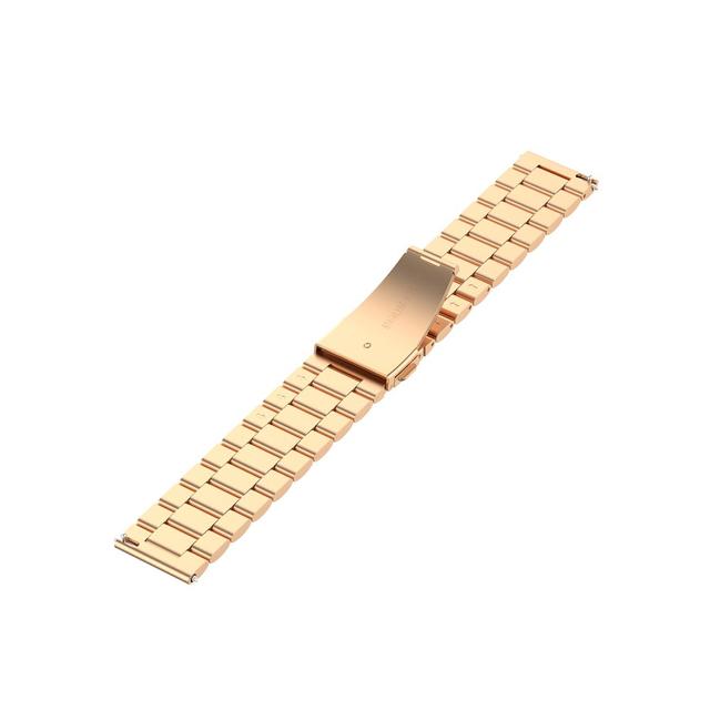 O Ozone Stainless Steel Strap Compatible with Galaxy Watch 3 41mm / Active 2 / Galaxy Watch 42mm / Huawei Watch GT 2 42mm Replacement Wristband Adjustable Metal Strap - Copper Gold - Copper Gold - SW1hZ2U6MTI1Mzc0
