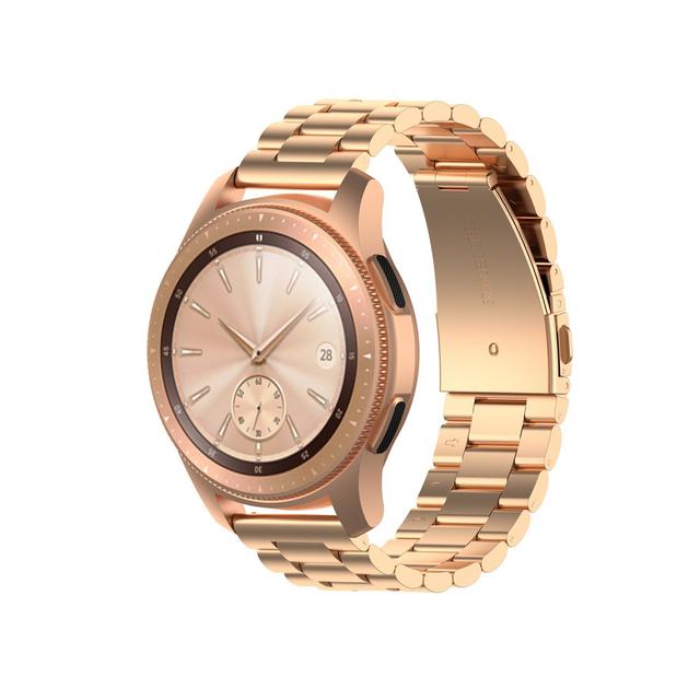 O Ozone Stainless Steel Strap Compatible with Galaxy Watch 3 41mm / Active 2 / Galaxy Watch 42mm / Huawei Watch GT 2 42mm Replacement Wristband Adjustable Metal Strap - Copper Gold - Copper Gold - SW1hZ2U6MTI1Mzc2