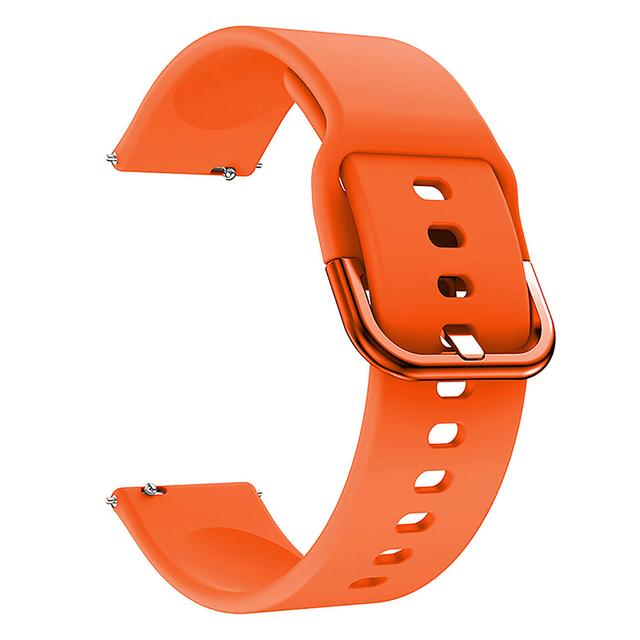 O Ozone Silicone Strap Compatible with Galaxy Watch 3 45mm / Galaxy Watch 46mm / Gear S3 Frontier / Classic / Huawei Watch GT 2 46mm Adjustable Soft Replacement Band For Men & Women - Orange - Orange - SW1hZ2U6MTIzOTAx