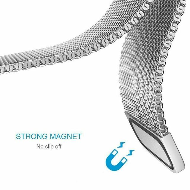 O Ozone Wristband Strap Compatible with Galaxy Watch 3 45mm / Galaxy Watch 46mm / Gear S3 Frontier / Classic / Huawei Watch GT 2 46mm Replacement Band Mesh Milanese Loop Magnetic Wristband - Silver - Silver - SW1hZ2U6MTI1MDgw