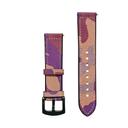 O Ozone Leather Strap Compatible with Galaxy Watch 3 45mm / Galaxy Watch 46mm / Gear S3 Frontier / Classic / Huawei Watch GT 2 46mm Replacement Watch Band Quick Release Buckle Wristband - Camo Purple - Camo Purple - SW1hZ2U6MTI1ODc0