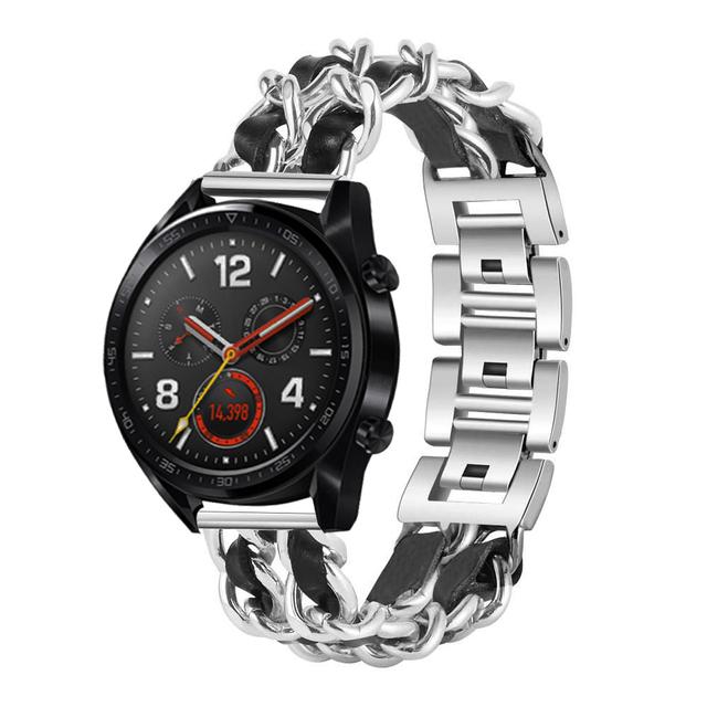 حزام جلدي O Ozone Steel متوافق مع Galaxy Watch 3 45mm / Galaxy Watch 46mm / Gear S3 Frontier / Classic / Huawei Watch GT 2 46mm - SW1hZ2U6MTI1Mzgx
