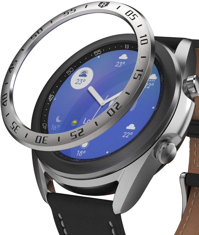 اطار حماية للساعة  Ringke - Bezel Styling for Galaxy Watch 3 41mm - SW1hZ2U6MTI5NTU5