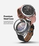 Ringke Bezel Styling for Galaxy Watch 3 41mm [ Stainless Steel ] Bezel Ring Adhesive Cover Scratch Protection for Galaxy Watch 3 [41mm] Accessory - Silver (41-05) - Silver - SW1hZ2U6MTI5OTY4