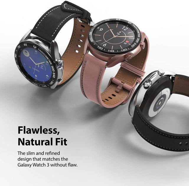 اطار حماية للساعة Ringke - Bezel Styling for Galaxy Watch 3 41mm - SW1hZ2U6MTI5NzU0