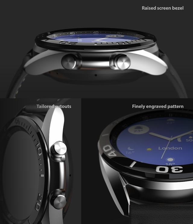 اطار حماية للساعة  Ringke  - Bezel Styling for Galaxy Watch 3 45mmBlack - SW1hZ2U6MTI4NzY3
