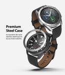 Ringke Bezel Styling for Galaxy Watch 3 45mm [ Stainless Steel ] Bezel Ring Adhesive Cover Scratch Protection for Galaxy Watch 3 [45mm] Accessory - Silver (45-05) - Silver - SW1hZ2U6MTI5NzMz