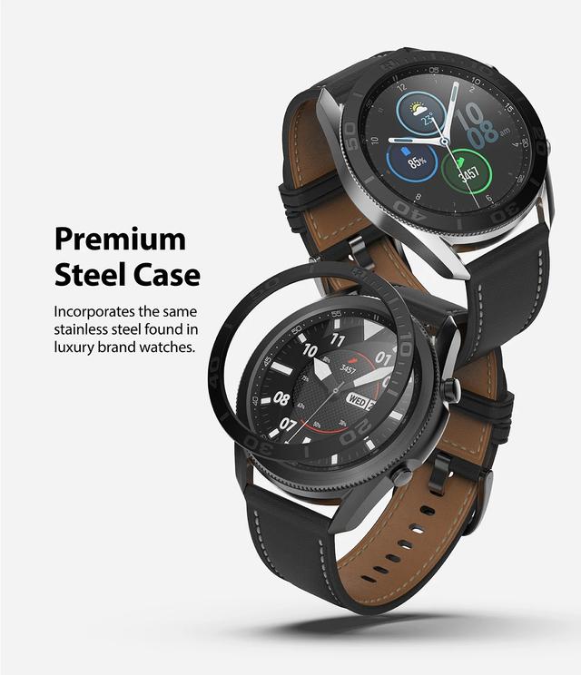اطار حماية للساعة Ringke- Bezel Styling for Galaxy Watch 3 45mm - SW1hZ2U6MTMwNDkx