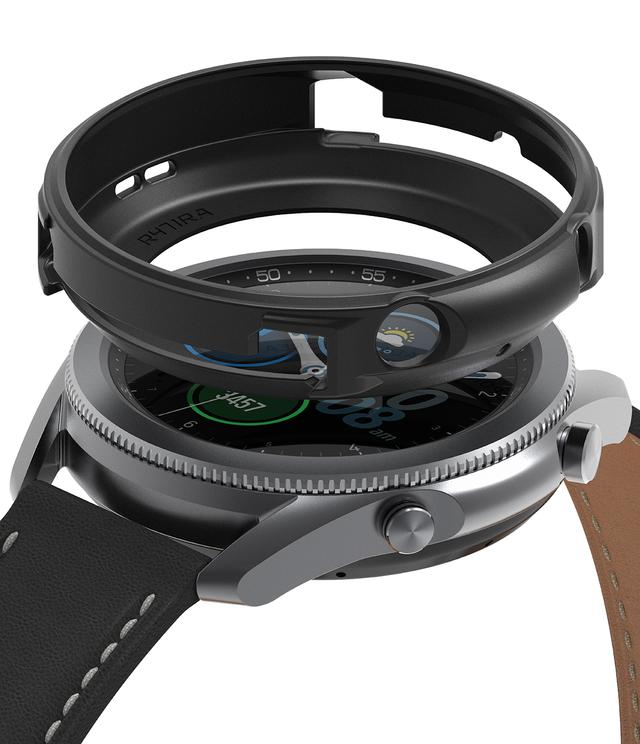 Ringke Air Sport Series Compatible with Samsung Galaxy Watch 3 Case Lightweight Slim Cover [ PowerShare Compatible ] [ Designed Case for Galaxy Watch 3 45mm ] - Black - Black - SW1hZ2U6MTMwNzgw