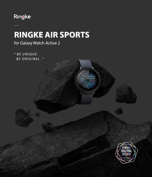 غطاء حماية للساعة  Ringke Galaxy Watch Active 2 44mm Black - SW1hZ2U6MTI4Njc1