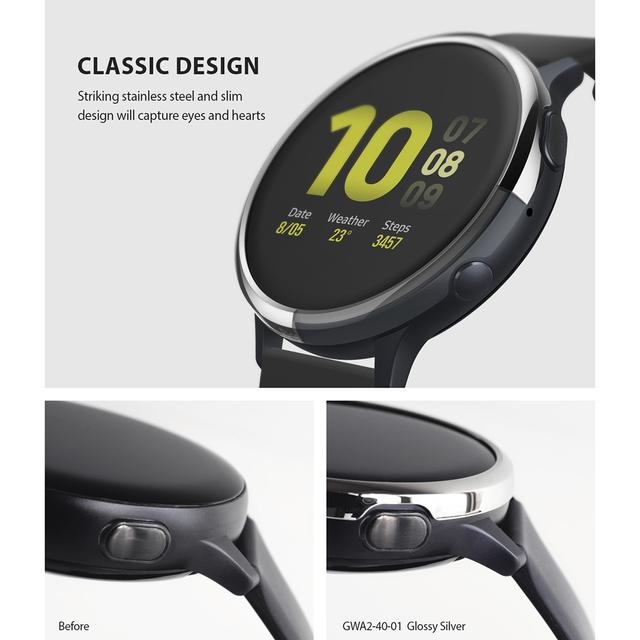 إطار حماية ساعة جالاكسي Bezel Styling Ring Cover for Galaxy Watch Active 2 - Ringke - SW1hZ2U6MTI3Njc0