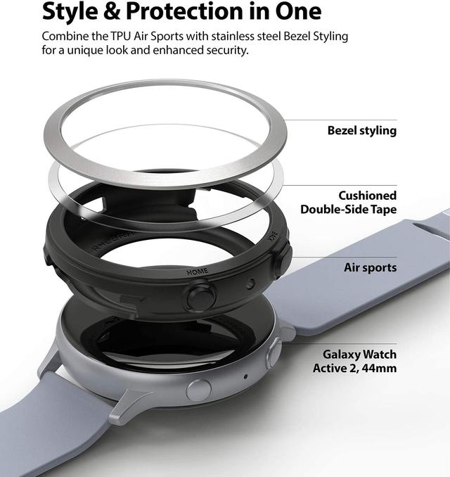غطاء حماية للساعة  Ringke  for Samsumg Galaxy Watch Active 2 44mm - SW1hZ2U6MTI5MTE1