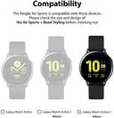 Ringke [Air Sports + Bezel Styling] Compatible for Samsumg Galaxy Watch Active 2 44mm, Soft TPU Case with Bezel Ring Adhesive Cover [ Designed Case for Galaxy Watch Active 2 ] - Matte Clear, 44-30 - Matte Clear - SW1hZ2U6MTI5OTM0
