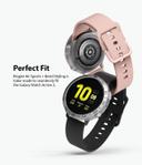 Ringke [Air Sports + Bezel Styling] Compatible for Samsumg Galaxy Watch Active 2 44mm, Soft TPU Case with Bezel Ring Adhesive Cover [ Designed Case for Galaxy Watch Active 2 ] - Matte Clear, 44-30 - Matte Clear - SW1hZ2U6MTI5OTM4