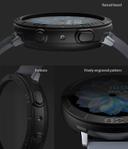 Ringke [Air Sports + Bezel Styling] Compatible for Samsumg Galaxy Watch Active 2 44mm, Soft TPU Case with Bezel Ring Adhesive Cover [ Designed Case for Galaxy Watch Active 2 ] - Black, 44-31 - Black - SW1hZ2U6MTMzMTU2