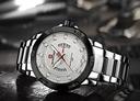 Naviforce 9085 Men's Military Stainless Steel Analog Quartz Watch with Calendar Display - White - White - SW1hZ2U6MTIxMjI0