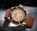 ساعة يد مع حزام جلدي للرجال 9116 Analog Men's Watch With Leather Strap - Naviforce - SW1hZ2U6MTIxMzI2