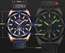 ساعة اليد الرجالية المضادة للماء 9118 Analog leather Men's Waterproof Sport Watch - Naviforce - SW1hZ2U6MTIxMzQ3