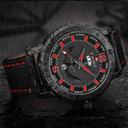 Naviforce NF9122 Men's Watch Leather Strap Calendar Display Male Quartz Watch - Red - Red - SW1hZ2U6MTIxMzU4