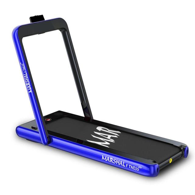 مشاية رياضية كهربائية - جهاز الجري القابل للطي Marshal Walking Pad Treadmill - أزرق - SW1hZ2U6MTE4OTkz