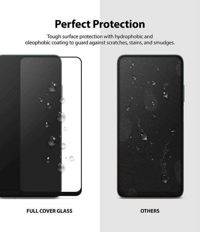 لاصقة حماية الشاشة Ringke Glass Screen Protector Xiaomi Mi 10i 5G / Mi 10T Lite 5G - Black - SW1hZ2U6MTI5NDQ5