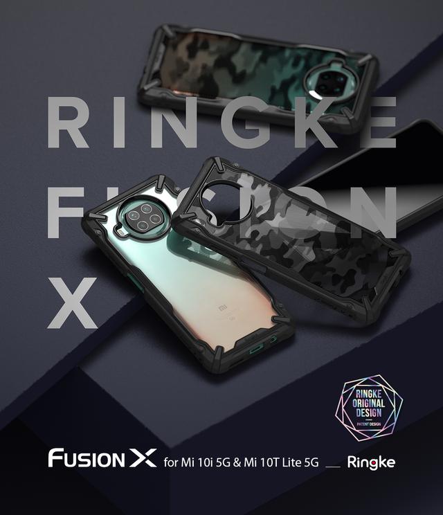 Ringke Case Compatible with Xiaomi Mi 10i 5G / Mi 10T Lite 5G Hard Fusion-X Ergonomic Transparent Shock Absorption TPU Bumper [ Designed Case for Xiaomi Mi 10i 5G / Mi 10T Lite 5G ] - Black - Black - SW1hZ2U6MTI5Nzcx